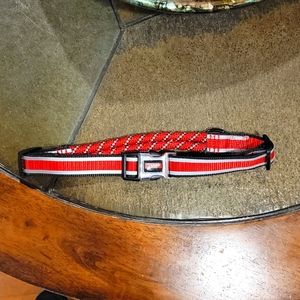 L/XL Red and Black Kong Dog Collar